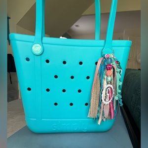 Simply southern tote 14" Wide x 12"tall x 6" deep EVA Bag in Teal